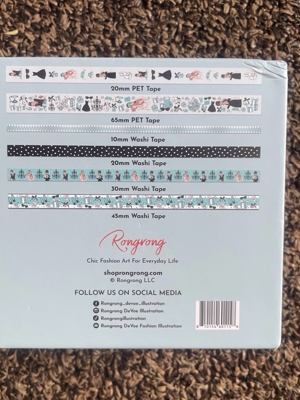 Rongrong DeVoe Breakfast at Tiffany's Washi & PET Tape Set Fashion Illustration - Picture 2 of 4